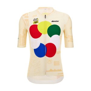 SANTINI Cyklistický dres s krátkym rukávom - TDF GRAND DÉPART - viacfarebná
