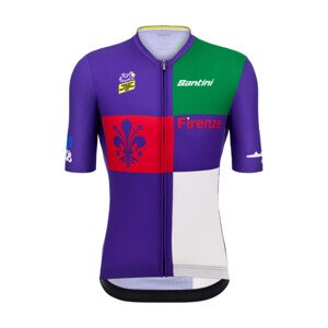 SANTINI Cyklistický dres s krátkym rukávom - TDF FIRENZE - viacfarebná