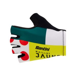 SANTINI Cyklistické rukavice krátkoprsté - TDF COMBO - viacfarebná