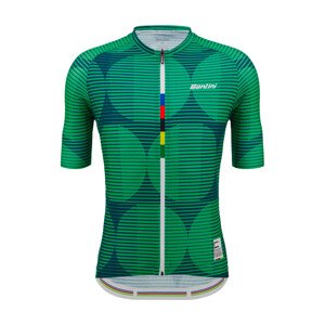 SANTINI Cyklistický dres s krátkym rukávom - UCI COLORADO 1986 - zelená