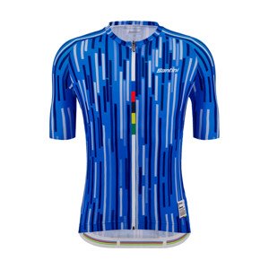 SANTINI Cyklistický dres s krátkym rukávom - UCI SALO' DEL GARDA 1962 - modrá 3XL