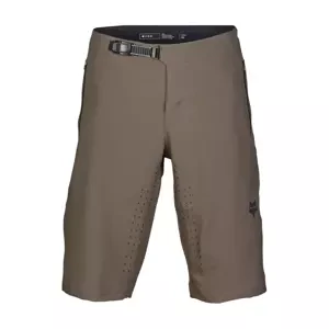 FOX Cyklistické nohavice krátke bez trakov - DEFEND - hnedá