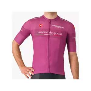 CASTELLI Cyklistický dres s krátkym rukávom - #GIRO107 CLASSIFICATION - cyklamenová XS