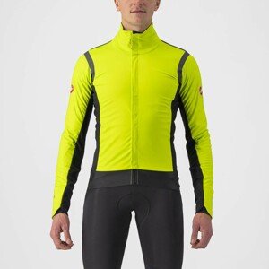 CASTELLI Cyklistická zateplená bunda - ALPHA RoS 2 - žltá L