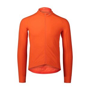 POC Cyklistický dres s dlhým rukávom zimný - RADIANT - oranžová XL