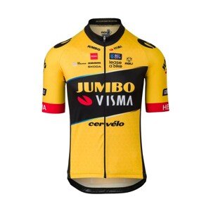 AGU Cyklistický dres s krátkym rukávom - JUMBO-VISMA 2023 - žltá/čierna M