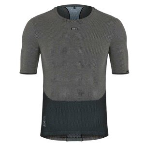 GOBIK Cyklistické tričko s krátkym rukávom - CELL SKIN - čierna/šedá M