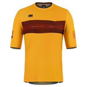 GOBIK Cyklistické tričko s krátkym rukávom - VOLT - žltá
