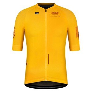 GOBIK Cyklistický dres s krátkym rukávom - CX PRO 2.0 - žltá 2XL