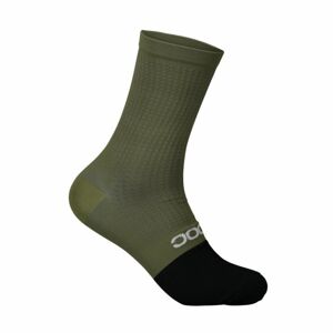 POC Cyklistické ponožky klasické - FLAIR - čierna/zelená