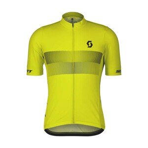 SCOTT Cyklistický dres s krátkym rukávom - RC TEAM 10 SS - čierna/žltá M