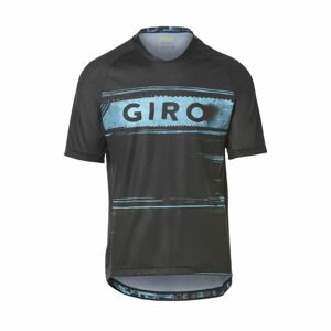 GIRO Cyklistický dres s krátkym rukávom - ROUST - čierna/svetlo modrá M