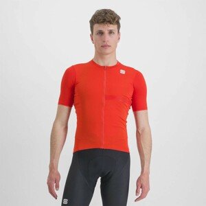 SPORTFUL Cyklistický dres s krátkym rukávom - MATCHY - červená 2XL