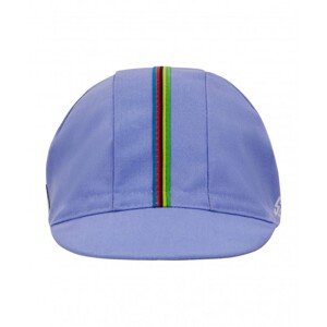 SANTINI Cyklistická čiapka - UCI RAINBOW - dúhová/fialová
