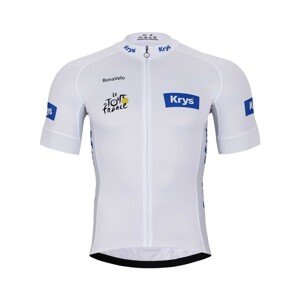 BONAVELO Cyklistický dres s krátkym rukávom - TOUR DE FRANCE 2024 - biela 3XL