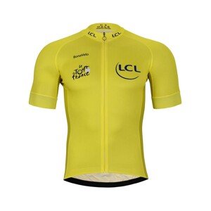 BONAVELO Cyklistický dres s krátkym rukávom - TOUR DE FRANCE 2024 - žltá 4XL