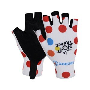 BONAVELO Cyklistické rukavice krátkoprsté - TOUR DE FRANCE 2024 - červená/biela S