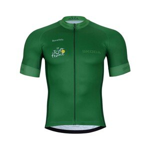 BONAVELO Cyklistický dres s krátkym rukávom - TOUR DE FRANCE 2024 - zelená XL