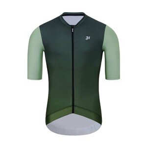 HOLOKOLO Cyklistický dres s krátkym rukávom - INFINITY - zelená L