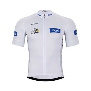 BONAVELO Cyklistický dres s krátkym rukávom - TOUR DE FRANCE 2024 - biela 5XL