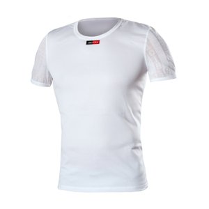 BIOTEX Cyklistické tričko s krátkym rukávom - WINDPROOF - biela XS
