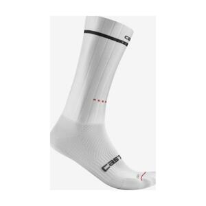 CASTELLI Cyklistické ponožky klasické - FAST FEET 2 - biela L-XL