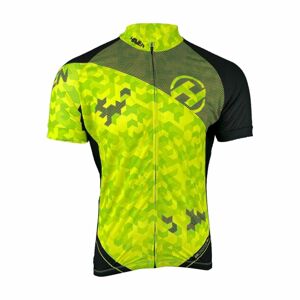 HAVEN Cyklistický dres s krátkym rukávom - SINGLETRAIL NEO - zelená/čierna M