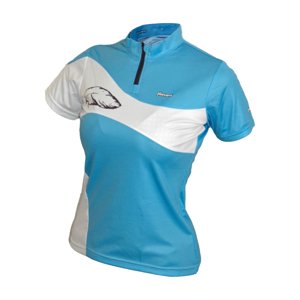 HAVEN Cyklistický dres s krátkym rukávom - COMTESS - modrá/biela S