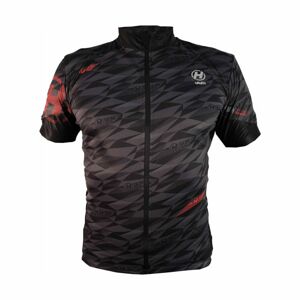 HAVEN Cyklistický dres s krátkym rukávom - SKINFIT - čierna/červená 3XL