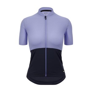 SANTINI Cyklistický dres s krátkym rukávom - COLORE RIGA - fialová/modrá S