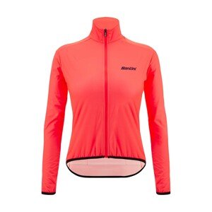 SANTINI Cyklistická vetruodolná bunda - NEBULA - ružová S