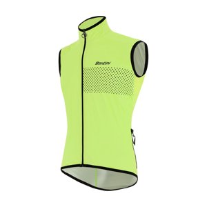 SANTINI Cyklistická vesta - GUARD NIMBUS - svetlo zelená 2XL