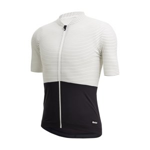 SANTINI Cyklistický dres s krátkym rukávom - COLORE RIGA - biela XL