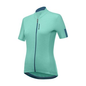 SANTINI Cyklistický dres s krátkym rukávom - GRAVEL - svetlo modrá
