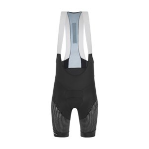 SANTINI Cyklistické nohavice krátke s trakmi - FRECCIA - šedá XL