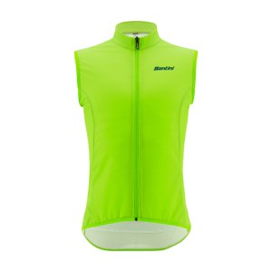 SANTINI Cyklistická vesta - NEBULA - svetlo zelená 4XL