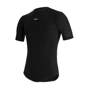 SANTINI Cyklistické tričko s krátkym rukávom - DRY - čierna XL-2XL