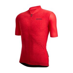 SANTINI Cyklistický dres s krátkym rukávom - COLORE PURO - červená 4XL