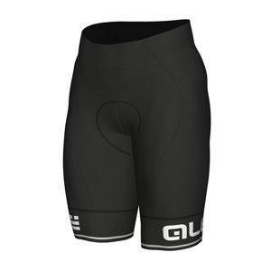 ALÉ Cyklistické nohavice krátke bez trakov - CORSA - čierna/biela XL