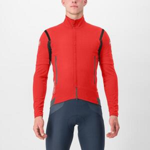 CASTELLI Cyklistická zateplená bunda - PERFETTO RoS 2 CONVERTIBLE - červená 3XL