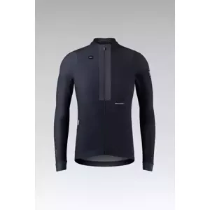 GOBIK Cyklistický dres s dlhým rukávom zimný - HYDER BLEND - modrá