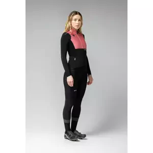 GOBIK Cyklistická zateplená bunda - MIST BLEND WOMEN - ružová/čierna XL