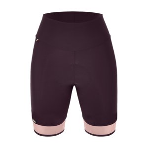 SANTINI Cyklistické nohavice krátke bez trakov - GIADA PURE - čierna/ružová 3XL