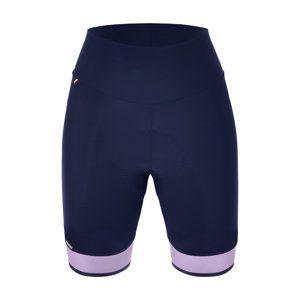 SANTINI Cyklistické nohavice krátke bez trakov - GIADA PURE - fialová/modrá M