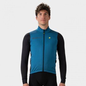 ALÉ Cyklistická zateplená bunda - FONDO 2.0 SOLID - čierna/modrá 5XL