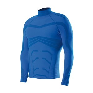 BIOTEX Cyklistické tričko s dlhým rukávom - POWERFLEX WARM - modrá XS-M