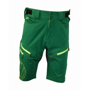 HAVEN Cyklistické nohavice krátke bez trakov - NAVAHO SLIMFIT - zelená XL