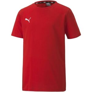 Puma TEAMGOAL 23 CASUALS TEE JR Chlapčenské tričko, červená, veľkosť 128