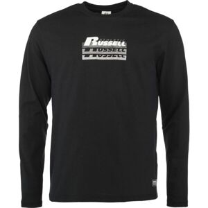 Russell Athletic LONG SLEEVE TEE SHIRT M Pánske tričko, čierna, veľkosť 3XL