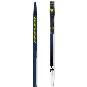 Fischer TWIN SKIN PERFORMANCE STIFF SET + BDG CONTROL STEP Bežecké  lyže s podporou stúpania, tmavo modrá, veľkosť